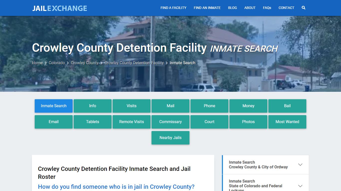 Crowley County Detention Facility Inmate Search - Jail Exchange